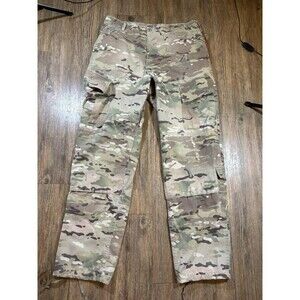 US Military Pants Men Medium Long Green Multicam Camo Rip Stop Cargo Combat